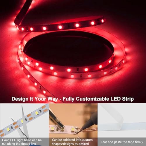 echosari Strip Lights USB 9.8Ft 180 LED Strip Lights Cuttable Each 2835 SMD - Image 3