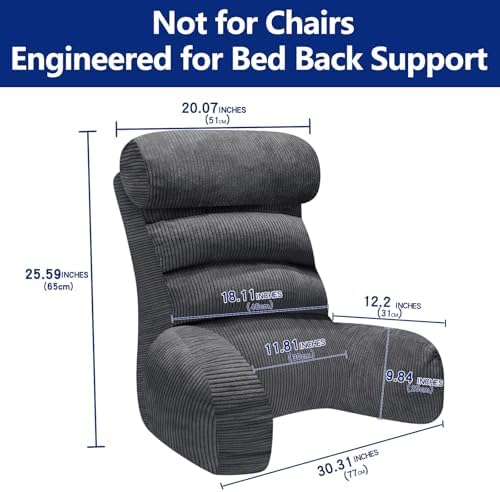 Back Pillow for Bed Sitting Up, Reading Pillow, Extra Large Arm Pillows for Adults for Back Support,Bed Pillow for Sitting up for Watching TV/Gaming/Relaxing - Image 2