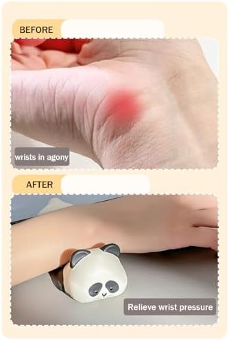 Cityhermit Upgrade Ergonomic Memory Foam Wrist Rest Support for Mouse Computer Arm Rest for Desk Cute Animals Wrist Pad Office Supplies Slow Rising PU Wrist Pad (Dog) - Image 2