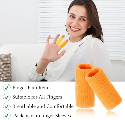Finger Compression Sleeves, 10 Pcs - Image 2