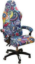 FORCHEER Gaming Chair Cover with Armrest Covers Boho 4 Pieces Stretch Racing Computer Chair Slipcover Set Washable by FORCHEER
