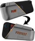 OmniGrip 3-in-1 Nintendo Switch 2 Grip Case & Reversible Switch Cover, Ergonomic Handheld Grip – 4-Game Card Storage, Secure Joy-Con Lock, Low-Profile Shell, Scratch & Dust Console Protection – Gray by Omnigrip