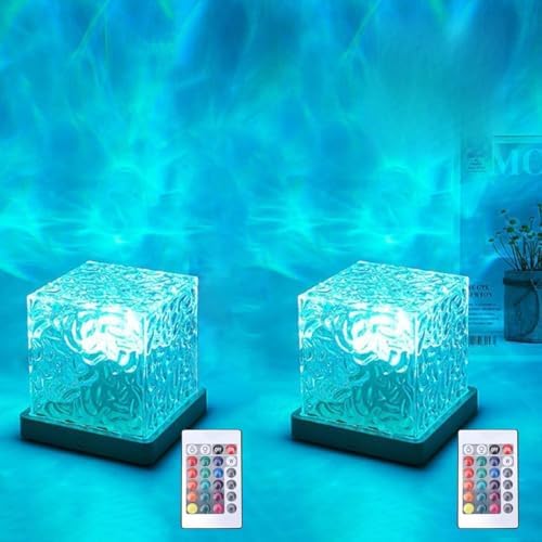 2 Pack Ocean Wave Projector Light,Shower Lamp Ambient Lighting by Growalleter