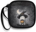Halloween Ghost Bat Lightweight Headphone Storage Bag, Portable Headset Carrying Pouch Headphone Case Bag Soft Travel Pouch for Ear Headphones-Pink by Unknown
