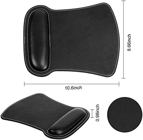 RICHEN Keyboard Wrist Rest Pad and Mouse Wrist Rest Support Mouse Pad Set,Sturdy & Comfortable & Lightweight for Easy Typing & Pain Relief-Ergonomic Support (Black) - Image 2