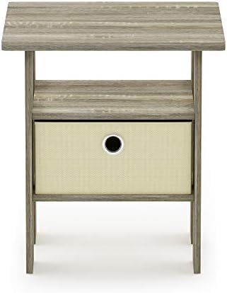 Furinno ANDREY Square Side Table, End Table, Night Stand, Sonoma Oak - Image 6