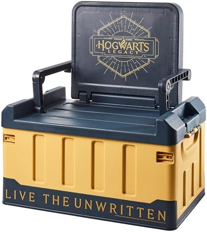 Numskull Hogwarts Legacy 2-in-1 Toy Storage Box & Folding Chair - Gaming Accessory Organizer with lid and handles by Numskull