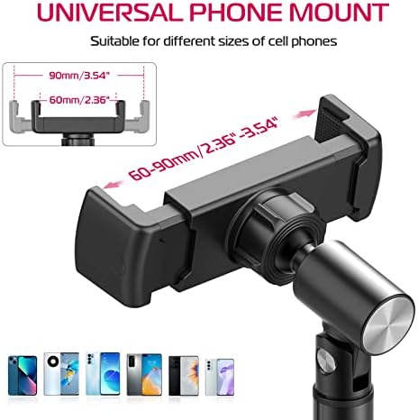 ULANZI Cell Phone Stand Mount for Desk, Vijim HP004 Adjustable Height & Angle Phone Holder, 360 Degree Rotating Desktop Phone Stand Compatible with iPhone, Samsung and All Phones - Image 5