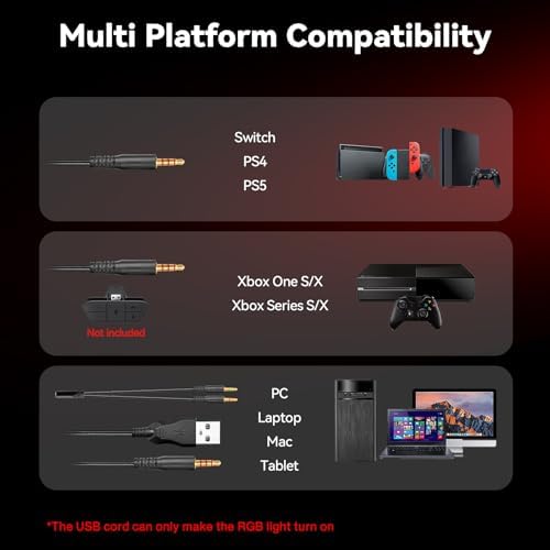 IMYB A36 Gaming Headset with Mic Stereo Headphones for Pc, PS5, Xbox - Image 5