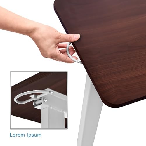 Hospital Bed Table on Wheels Over Bed Tray Adjustable Height - Image 5