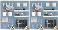Wall-Mounted Pegboard Kit, 50.4" x 25.2" Organizer Panel – Large, Cost-Effective & Nail-Free Installation Blue by RIVTUNTOOLS