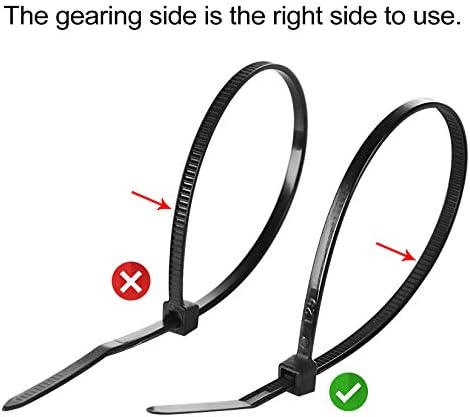 XHF 3/4" Strong Back-Glue Self Adhesive Black Cable Zip Tie Mounts 100pcs with 8" Zip Ties, Screws, UV Protection Outdoor Sticky Wire Fasteners Cable Clips Management Anchors Organizer Holders Squares - Image 3