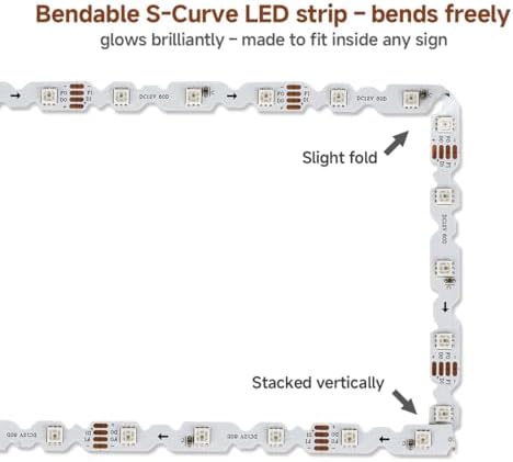 BTF-LIGHTING WS2815 S-Flex Design,16.4ft,300 LEDs Total,7mm Width 12VDC - Image 2