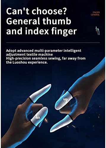 Sweatproof Finger Sleeve Breathable for Mobile Games, Finger Game Controller Gaming Thumb Gloves - Image 5