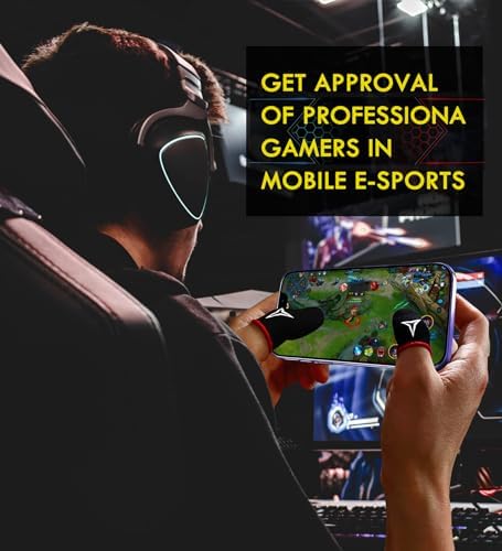 30 PCS Red Edge Mobile Phone Gaming Finger Sleeves Gloves - Image 6