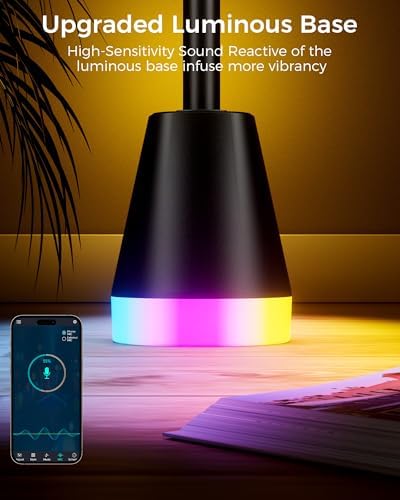 Corner Floor Lamp, Smart RGB LED 60 Inch Standing Lamp with 344 LEDs, App & Remote Control, 16 Million Colors & Music Sync for Bedroom, Gaming Room, Home Decor, Modern Ambient Lighting - Image 2