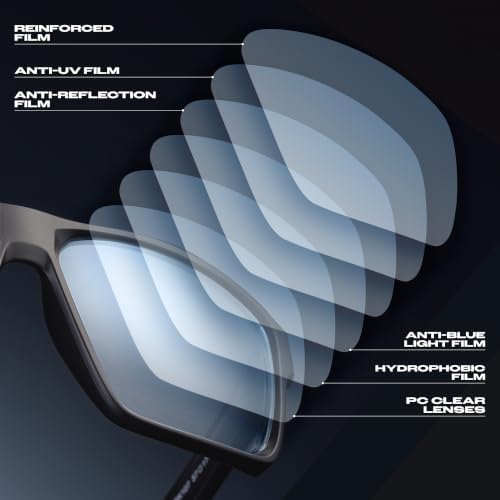 Titan Gaming Glasses, Blue Light Blocking, Night Driving Glasses for Men, Computer Protection, Gift for Gamers - Image 4