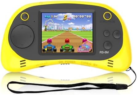 Kids Handheld Portable Video Game Player with 200 Games - 16 Bit 2.5 Inch Screen Mini Retro Electronic Machine for Boys Girls (Yellow) - Image 5