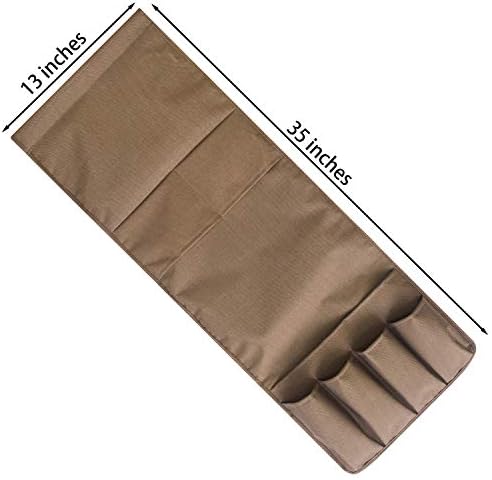 MDSTOP 5 Pockets Remote Control Holder, Magazine Rack, Space Saver Organizer, Draped Over Sofa, Couch, Recliner Armrest - Image 3