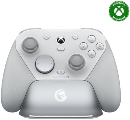 GameSir G7 Pro Wired Controller for Xbox Series X|S, Xbox One, Wireless Gamepad for PC&Android with TMR Sticks, Hall Effect Analog Triggers, 1000Hz Polling Rate, 3.5mm Audio Jack - White by GameSir