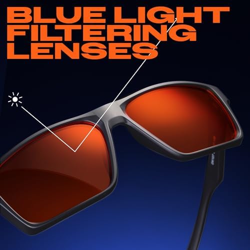 Titan Gaming Glasses, Blue Light Blocking, Night Driving Glasses for Men, Computer Protection, Gift for Gamers - Image 4
