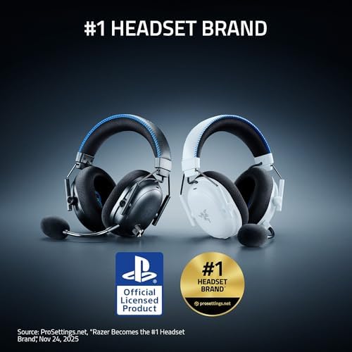 Razer BlackShark V3 Pro Wireless ANC PlayStation Gaming Headset, White - Image 2