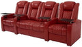 comfiroom Top-Grain Leather Home Theater Seating, Dual-Motor Power Recliner by comfiroom