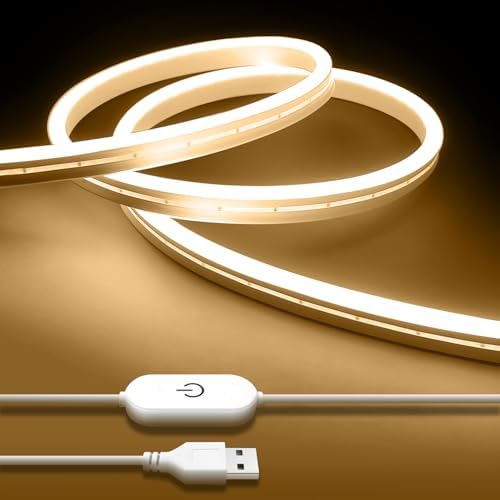 iNextStation 6.56FT 5V USB LED Strip Lights Warm White Neon LED Rope Lights by inextstation