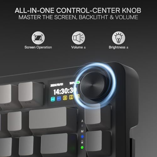 Redragon K724 PRO Wireless 81-Key Gasket Gaming Keyboard, TFT Screen & Knob - Image 5