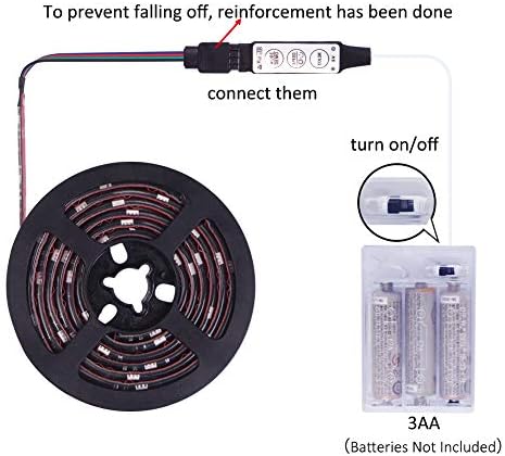 Led Strip Lights Battery Powered RGB 2M 6.56ft Battery Operated Led - Image 4