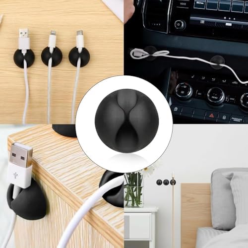 Cable Organizer Kit for Desk – Cable Clips, Cable Sleeves, Cable Ties, Cord Organizer, Wire Management Set – ZENVOX - Image 2