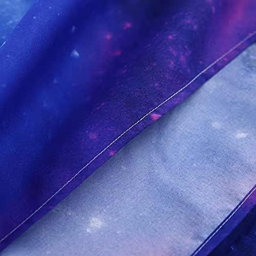 SDIII 4 Pieces Blue Galaxy Sheets Twin, Soft Microfiber Space Sheets Twin, Galaxy Bedding Sheet for Girls Boys Teens and Kids All Season - Image 5