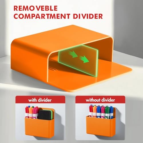 BEYGORM Plastic Magnetic Pen Holder, Powerful Magnet, 2 Pack - Image 4