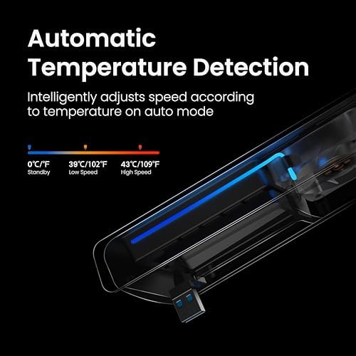 KIWIHOME Cooling Fan for PS5 Pro, Quiet Cooler with Auto Speed USB3.0 - Image 5
