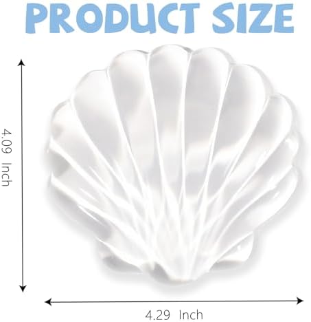 Gel Wrist Rest for Keyboard and Mouse Transparent Shell Keyboard Wrist Rest Ergonomic Cute White Clear Cool Seashell Mouse Wrist Pad Silicone Non-Slip Support for Computer Gaming Home Office - Image 6