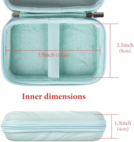 TOCCOOL Handheld Game Console Carrying Case, Protective Travel Retro Mini Game Box for Charging Cable, Earphones, Batteries and Accessories (Lake Blue) - Image 2