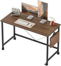 Mericonia 39x20 Inch Computer Desk with Wheels, Small Simple Rolling Desk by MERICONIA