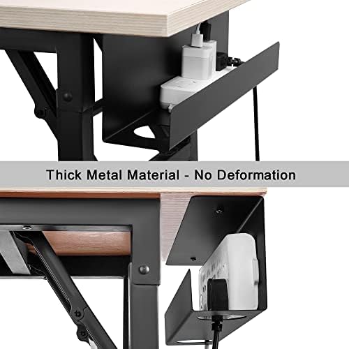 ZhiYo 16.5in Under Desk Cable Management Tray, 3in W x 4.7in H, Black - Image 3