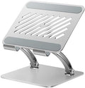 tounee Tablet Holder Stand, Dual Rod Adjustable Aluminum Desktop Stand, Compatible with 4.7-16.9" iPads, Surface Tablets, Portable Monitors, Kindle & More (Silver) by tounee