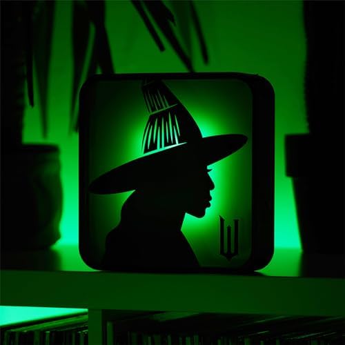 Numskull Official Wicked Acrylic Elphaba the Witch Desk Lamp Wall Light for Bedroom, Office, Home, Study, Work - for Fans of Collectible Movie Merchandise - Image 5