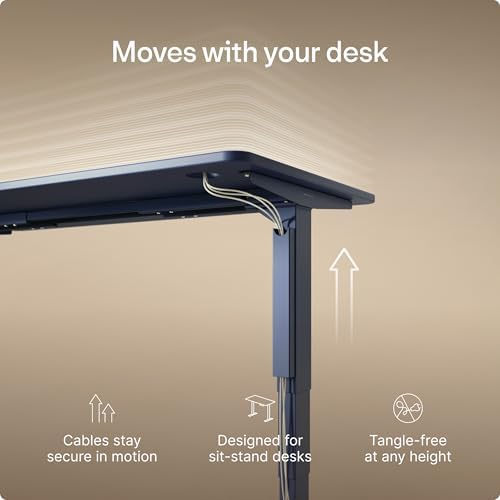 Desktronic Magnetic Cable Management Tray — No Drill Under Desk Cord Organizer, Holds 10 Cables, Reinforced Steel Cable Holder for Home Office, Gaming Setup & Sit-Stand Desks - Image 6