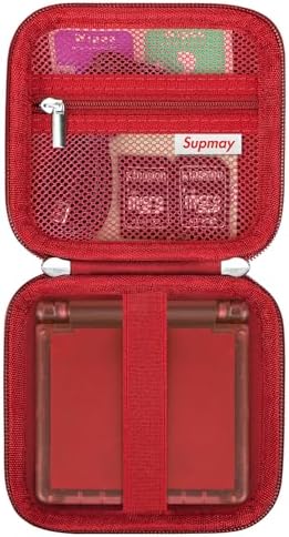 Supmay Carrying Case for Anbernic RG Rotate, RG34XXSP, RG35XXSP, Red by Supmay