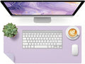 Bloss Purple Desk Mat, Double-Sided Leather Desk Pad, Desk Matt for Desktop, Waterproof Desk Pad Mat, Computer Mat for Office Work/Home/Decor/Desk Protector/Cover(23.6"x 13.8") by Bloss