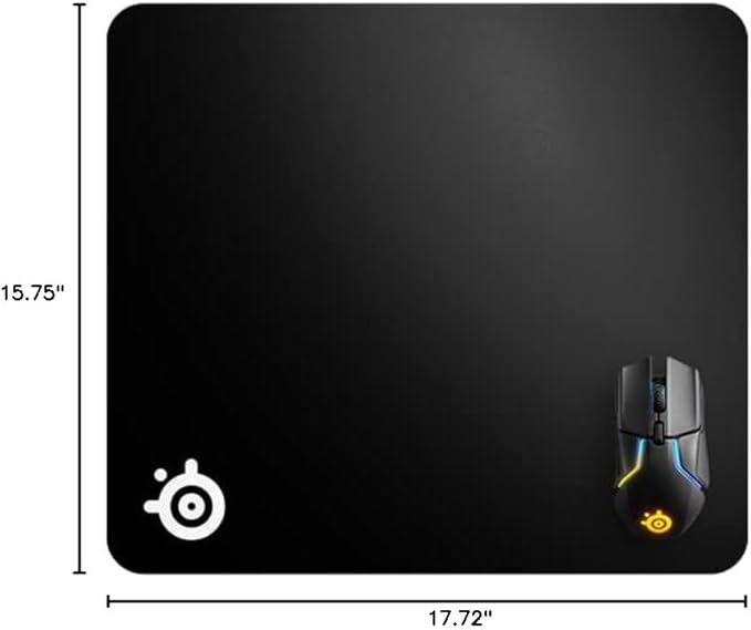 SteelSeries QcK Heavy - Large - Gaming Mouse Pad - Extra Thick Non-Sip Rubber Pad - Exslusive Microfiber Surface - Peak Tracking and Stability - Optimized For Gaming Sensors - Image 5