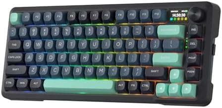 Redragon K724 PRO Wireless 81-Key Gasket Gaming Keyboard, TFT Screen & Knob by REDRAGON