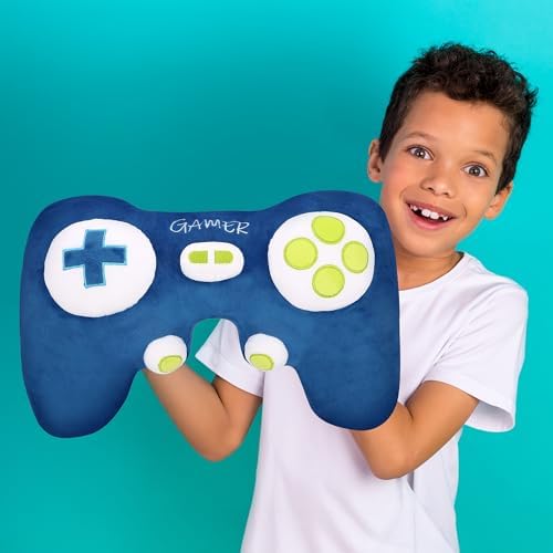 L LIFETIME Gaming Pillow for Reading, Working, Lap Desk, Arm Rest Pillow, Gamer Room Decor for Boys, Memory Foam Bed, Sofa Rest Plush Soft Throw Cushion Pillow for Gamers of All Ages - Image 2