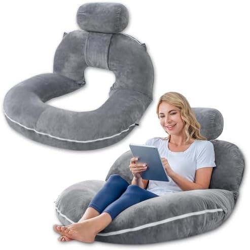 INSEN Reading Pillow, Back Pillow for Sitting in Bed and Couch, Gaming Pillow for Adults, Sit Up Support for Bed by INSEN