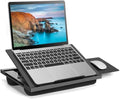 HUANUO Adjustable Lap Desk with 6 Angles – Up to 15.6" Laptop, Black by HUANUO