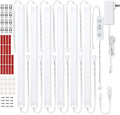 Litever Under Cabinet Lighting Kit. 6 Lights with Power Plug Dimmer. 3000K by Litever