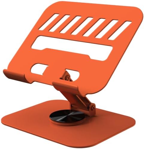 Metal Tablet Stand Holder Adjustable for iPad Kindle Tab, Orange by TAPMEI